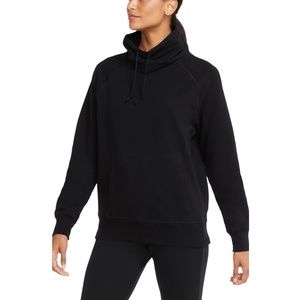 NIKE Yoga Statement Essential Cowl Neck Pullover in Black Size X-Small